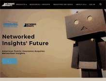 Tablet Screenshot of networkedinsights.com